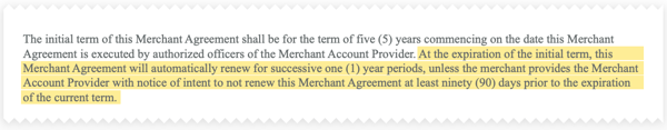 Renewal Clause Example